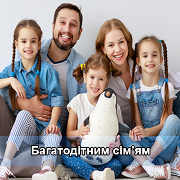 Багатодітним сім'ям