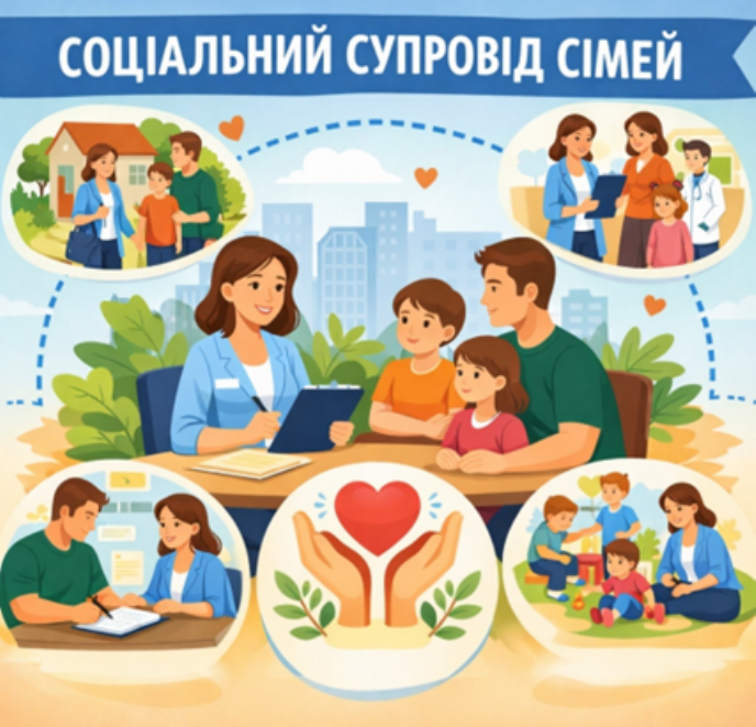 Соціальна послуга «Соціальний супровід сімей, у яких виховуються діти-сироти і діти, позбавлені батьківського піклування»