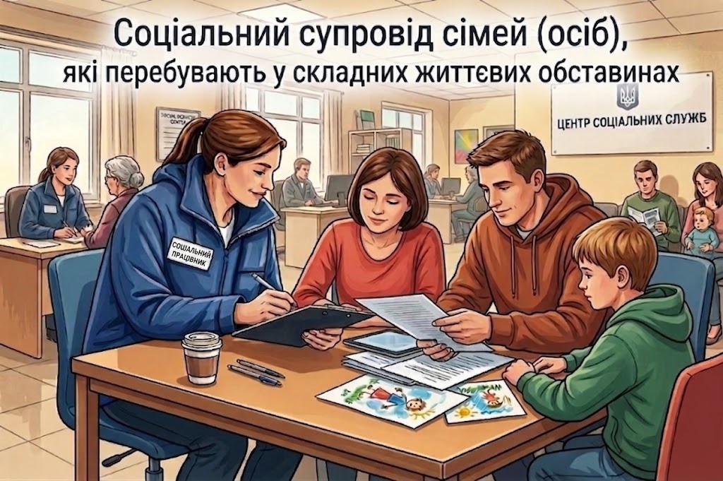 Соціальний супровід сімей (осіб), які перебувають у складних життєвих обставинах