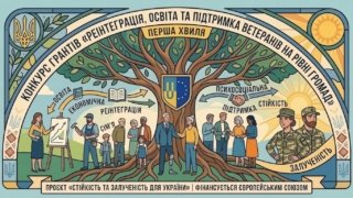Грантова підтримка: «Реінтеграція, освіта та підтримка ветеранів на рівні громад»
