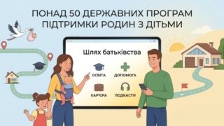 Понад 50 державних програм підтримки родин з дітьми на платформі «Шлях батьківства»