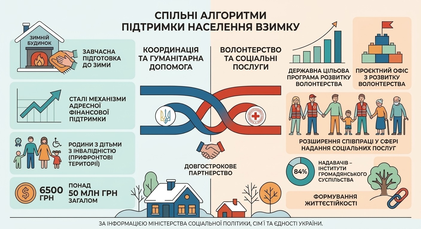Мінсоцполітики та Червоний Хрест України готують спільні алгоритми підтримки населення взимку